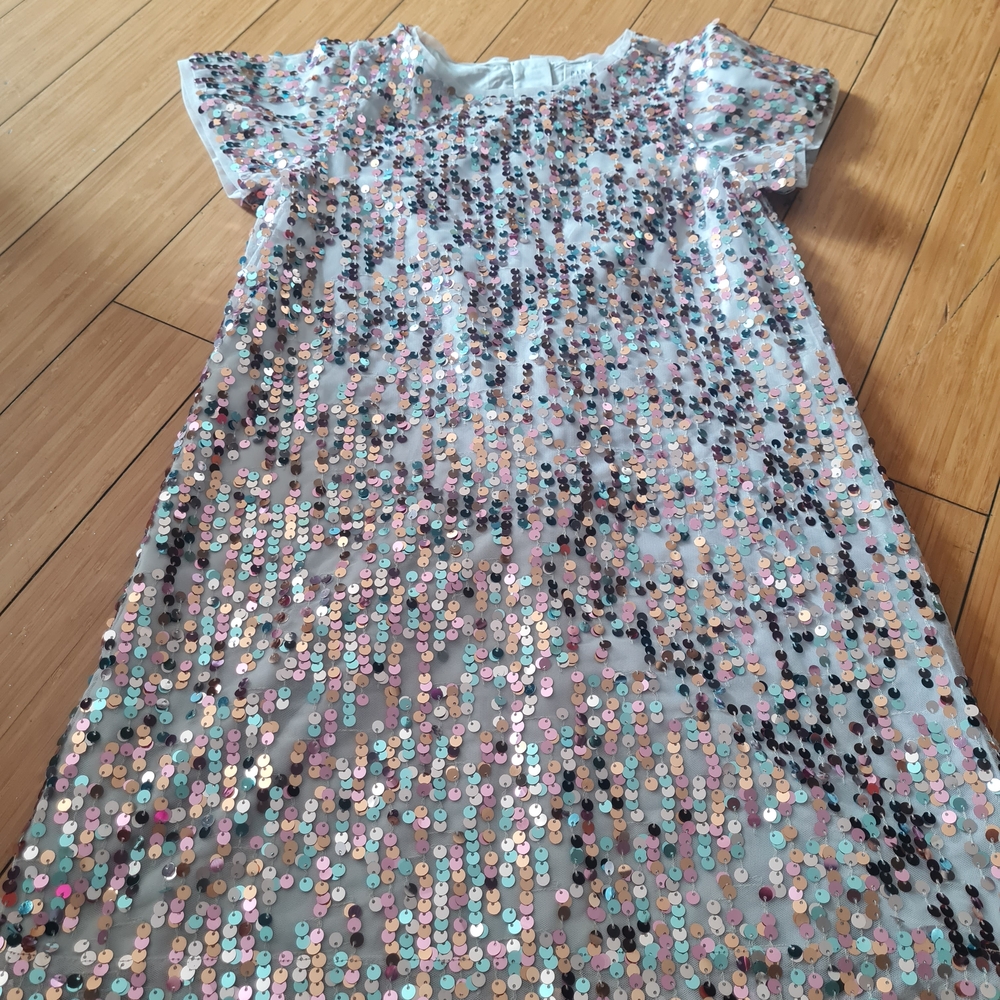 GAP Kids Sequin Dress with Pink and Silver Accents